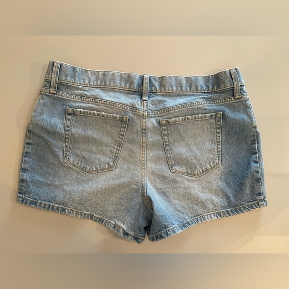 Isabel Maternity by Ingrid & Isabel Light Wash Jean Midi Shorts for Target; 12 - Picture 2 of 11